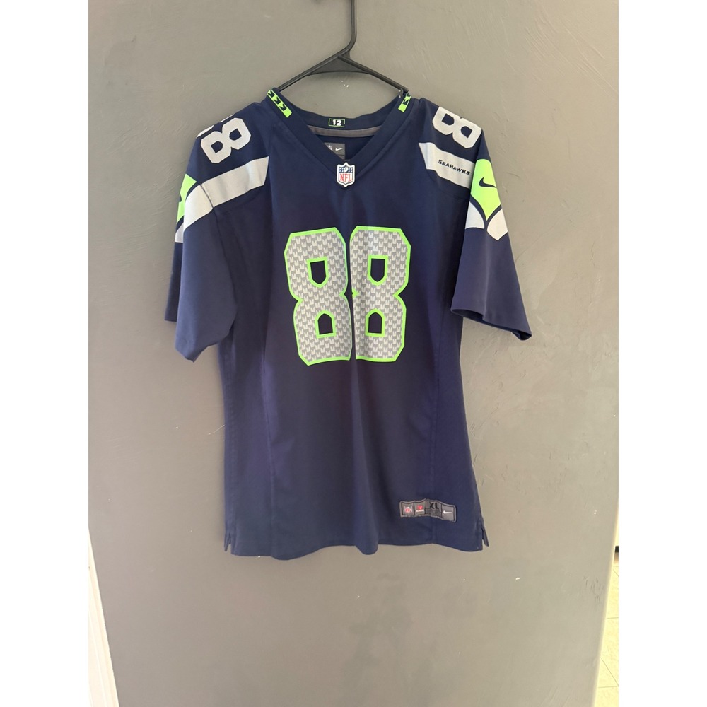 Nike Seattle Seahawks Jimmy Graham 88 Jersey Kids XL 18-20 Navy Blue NFL